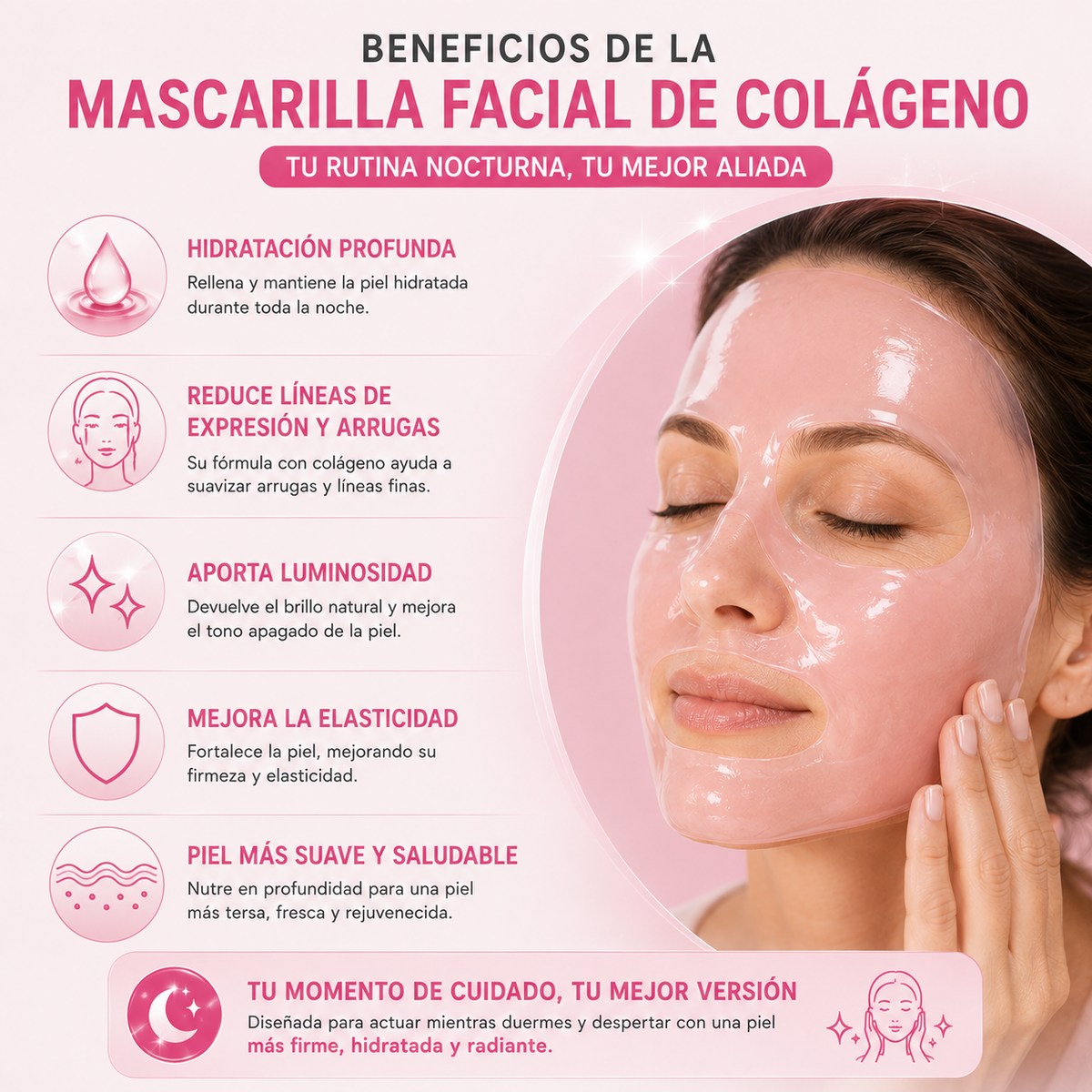 Mascarilla facial de colágeno HOYGI